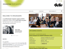 Tablet Screenshot of organizers.ch